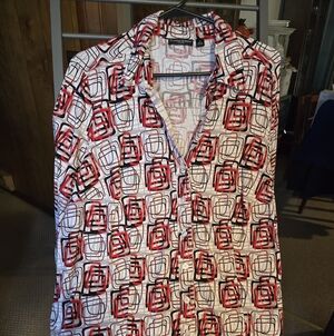 Geometric Patterned Blouse